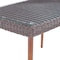 Alaterre Furniture Athens All-Weather Wicker Outdoor 26"H Cocktail Table with Glass Top AWWB04BB - alternate 4